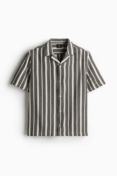 H&M Regular Fit Textured resort shirt