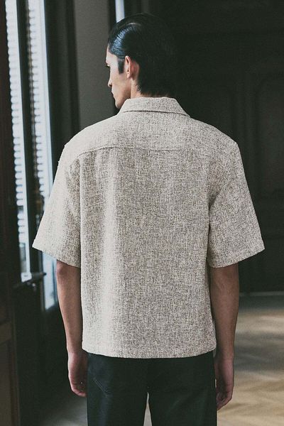 H&M Regular Fit Tweed shirt