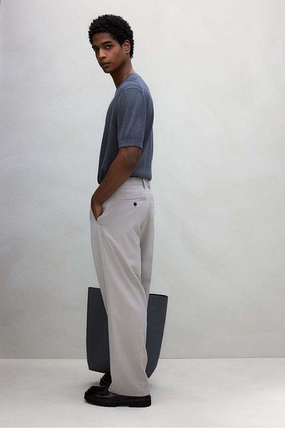 H&M Regular Fit Hole-knit T-shirt