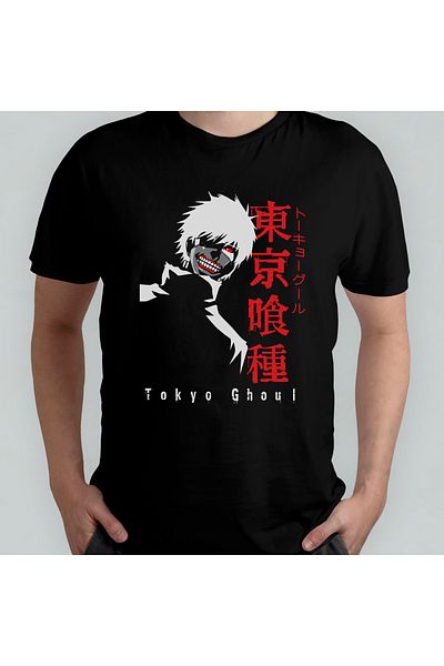 Pixxa Μπλουζάκι Tokyo Ghoul Crew Neck 100% βαμβακερό - Μοντέλο 7