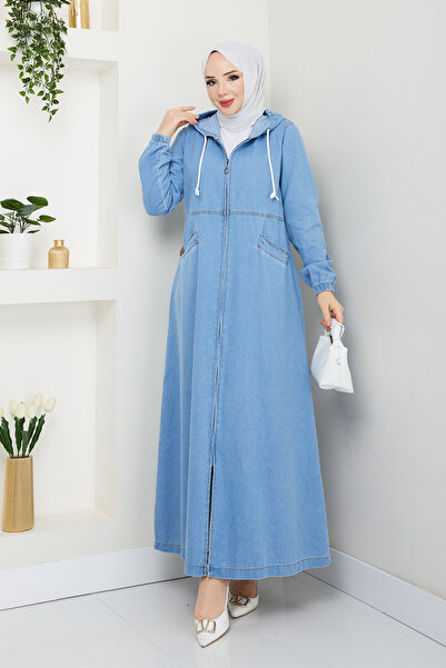 Pamuk Butik Γυναικείο τζιν καπάκι με κρυφή τσέπη με φερμουάρ