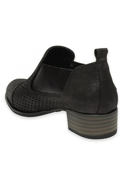 Mammamia D25Ya-7150 Günlük Kalin Topuklu Platin Kadın Ayakkabı