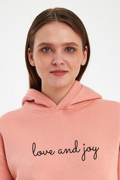 FİHA Unisex Printed Raised Capstone Sweat Apricot