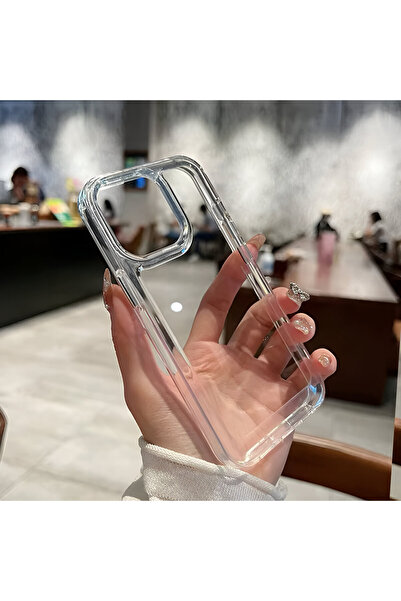 HYPERSOFT Iphone 16 Pro Max Uyumlu Premıum Şeffaf Telefon Kılıfı Arkası Sarar...