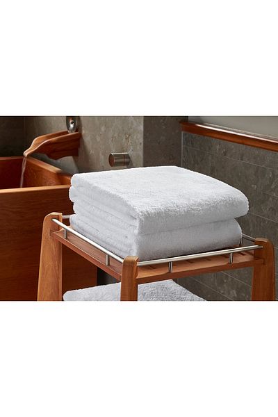 MEŞELİ TEKSTİL Ultra Luxury White Hotel Bath Towel - 2 Pieces, 90X180 King Size, Thick 1200 Gr (Recommended Product)