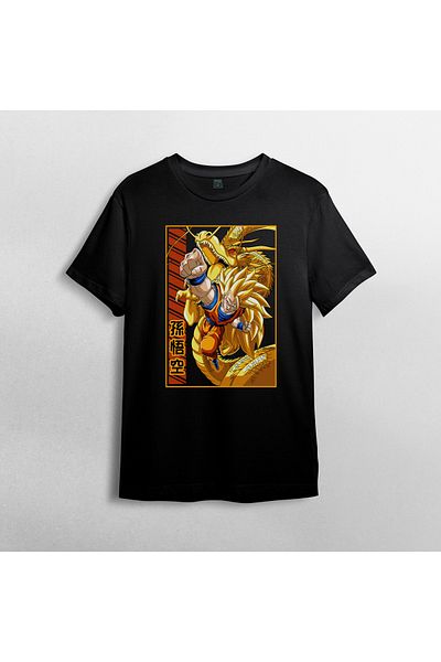 Pixxa Μπλουζάκι Dragon Ball Goku Crew Neck 100% βαμβακερό - Μοντέλο 12
