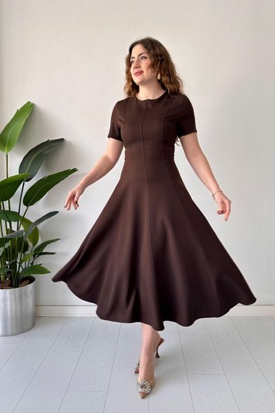 MOZENA Maxi Dress with Handles