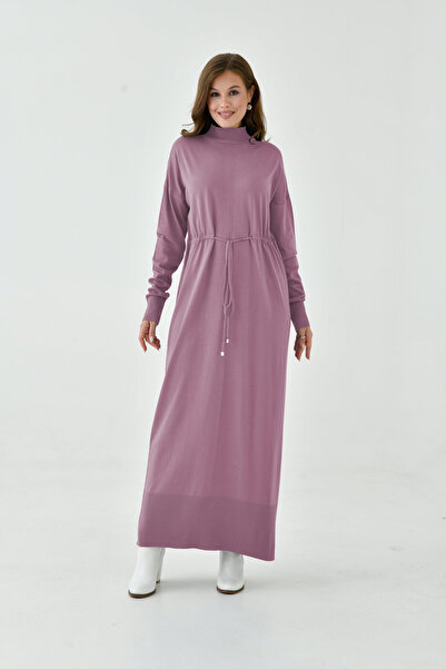 NİSUM MODA Berfin Lace Belted Venesia Dress