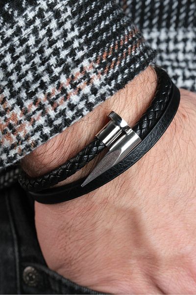 Jack Ferrero Men's Vip Steel Color Bracelet