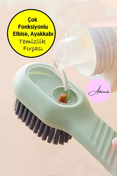 adornazzle Cleaning Brush Cleaning Brush with Chamber Detergent Brush with Chamber