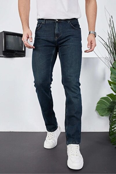 Pars Erkek Çocuk Slim Fit Dar Kesim Düz Paça Cepli Lacivert Jean Pantolon