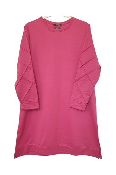 GGMM Super Two Yarn Sleeves Snap Pattern Plus Size Tunic