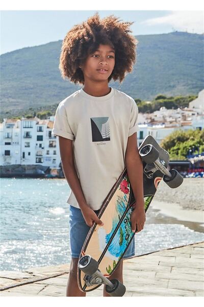 MAYORAL Boy's Cream T-Shirt 6001