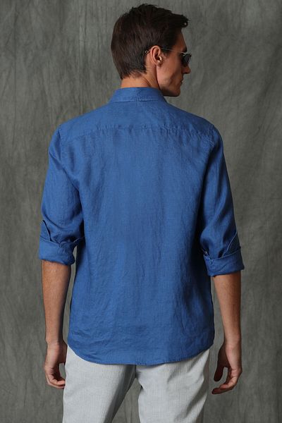 Levi's Linen Blended Standard Fit Men's Shirt with Long Sleeves Sh-43356