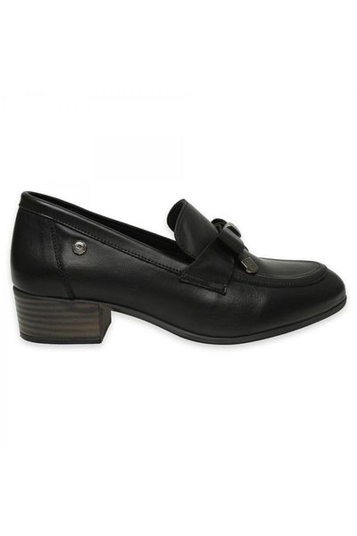 Mammamia D25Ya-3365 Daily Thick Heeled Black Women's Shoes