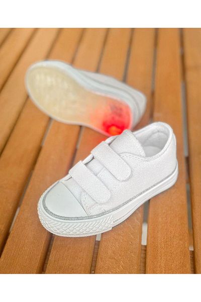 Surpie Shoes Pantofi casual pentru copii cu bandă sunt pantofi de in pentru copii, luminați, mărimea 22-30