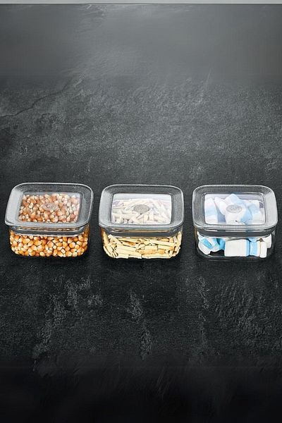 VİP AHMET Vip Ahmet Vp-327 Sude Square 3X350 ml Storage Container (8)