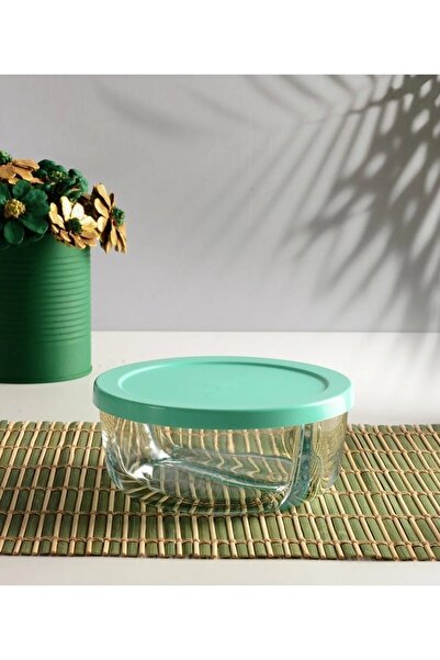 Paşabahçe İki Bölmeli Kapaklı Cam Kahvaltılık Saklama Kabı - 2 Adet -785 ml