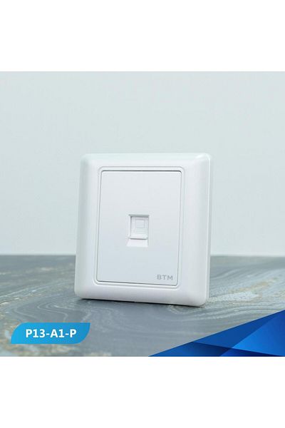 Btm Computer port socket, pearlescent colour -6 pieces