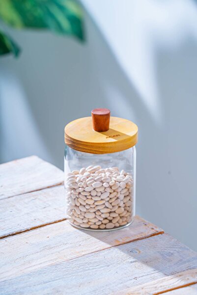 ACAR Malibu Akasya Kapaklı Borosilikat Cam Kavanoz - 430 ml