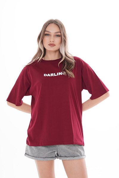ŞİMAL Tricou oversize pentru femei cu imprimeu pe spate 250102   -