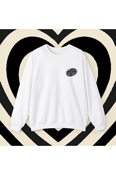 Mountain Dew Unisex Nakışlı Y2k Beyaz Sweatshirt