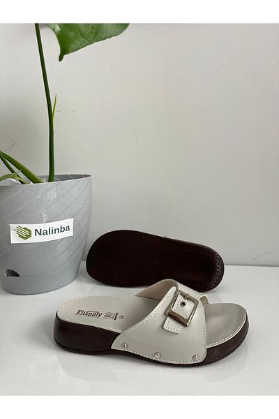 ElisPoly Full Orthopedic Adjustable Single Buckle Mother Slippers