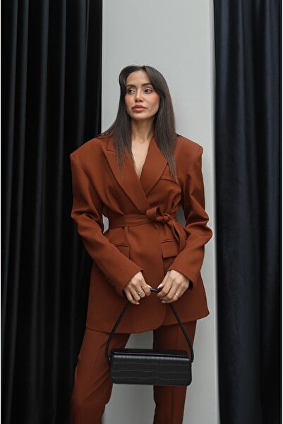 Havoş Brown Margo Lacing Detailed Set