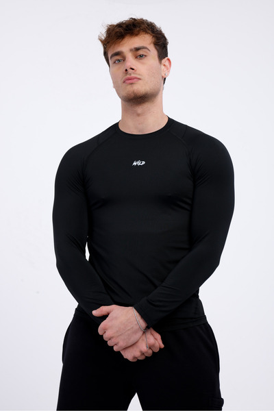 Wild Athletic Чоловічий спортивний тренувальний костюм з довгим рукавом для фітнесу