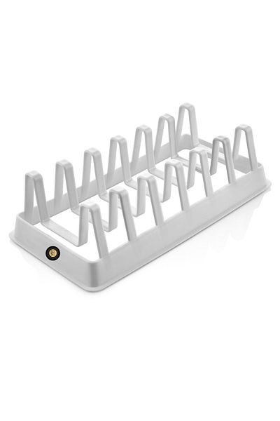 QNİAY Pot Lid Organizer 6 Compartments Pot Lid Plate Organizer Organizer Rack in Cabinet Q90