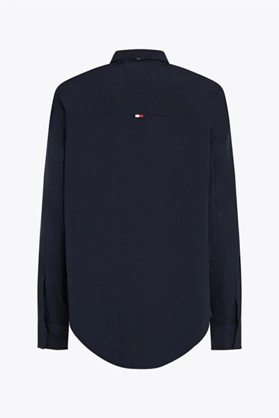 Tommy Hilfiger LW PACKABLE SHIRT JACKET Erkek lacivert Ceket MW0MW37629DW5