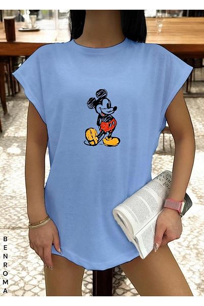 BENROMA 1 tricou este un cadou pentru achiziții de 6 și mai sus în coș - tricou fără mâneci imprimat