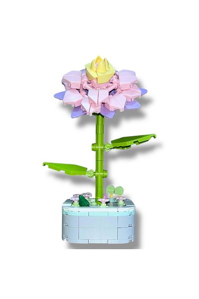 DOSTOYS 162 Piece Atlas Flower Building Kit - Realistic and Decorative Building Toy