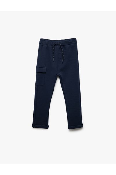 Koton Cotton Pocket Detailed Lace-Up Waist Trousers Look Sweatpants