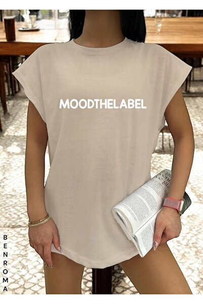 BENROMA تي شيرت مطبوع بدون أكمام