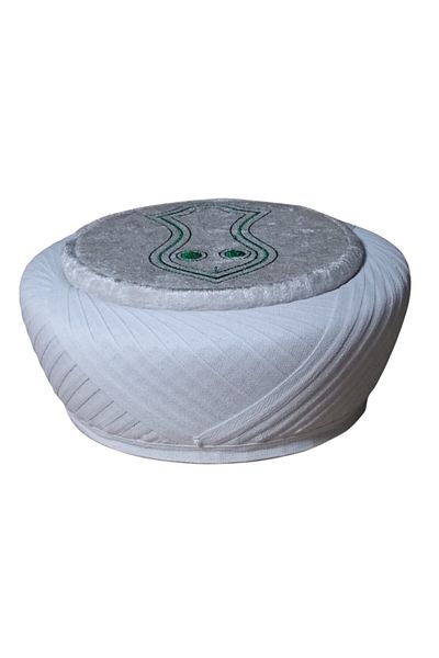 şahinbak Luxury Sheriff Skullcap - Yellow, White Soft, Imam Yellow, Mosque, Fes, Skullcap S005