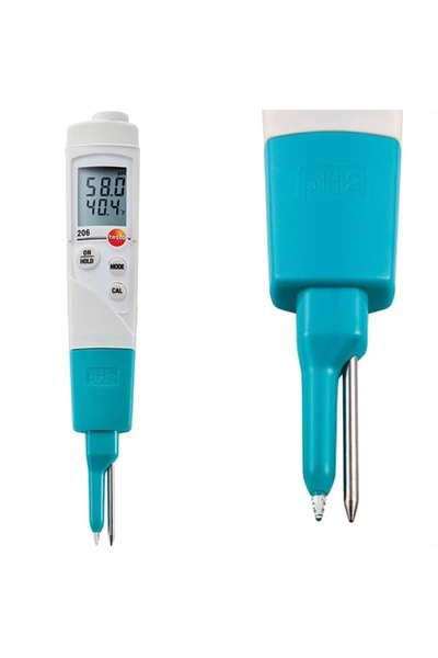 Testo 206 Ph2 Ph Metre Ve Sıcaklık Ölçer (YARI KATI ÜRÜN MAMÜL) 0563 2062