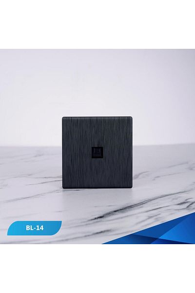 Btm Single computer socket, black wooden piano -6 pieces