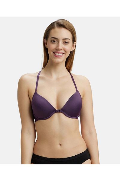 JOCKEY Low Neckline Front Open Bra 1815-01 Purple