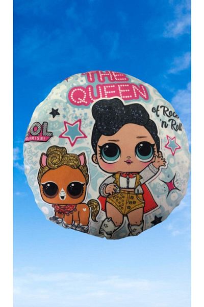 AZİZ OYUNCAK Lol Surprise!Lil Outrageous Lıttles Wiki.. Lol Baby Round Velvet Textured Pillow