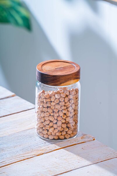 ACAR Malibu Akasya Kapaklı Borosilikat Cam Kavanoz - 850 ml