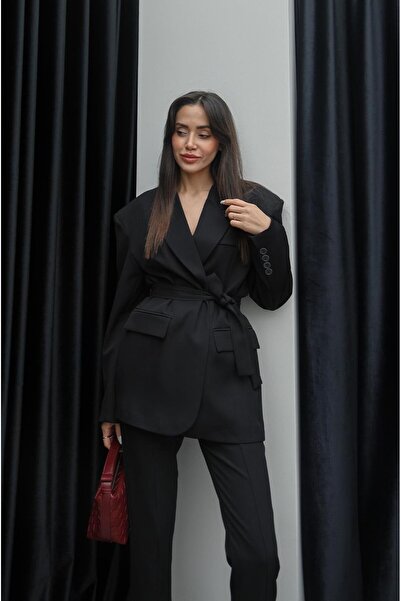 Havoş Black Margo Lacing Detailed Set