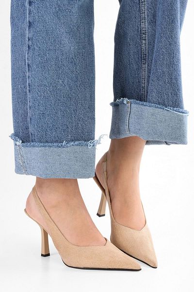 Shoeberry Women's Floe Skin Wildleder Stiletto