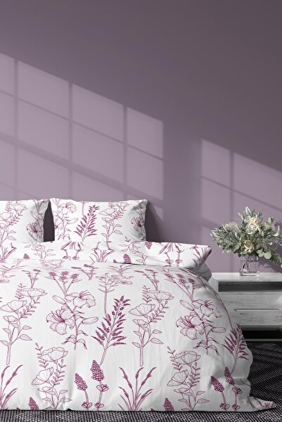 Zeynep Tekstil Single Cotton Duvet Cover Set - Without Crossbeds