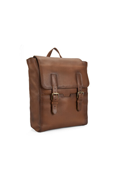 Desa Mateo Brown Vintage Leather Backpack