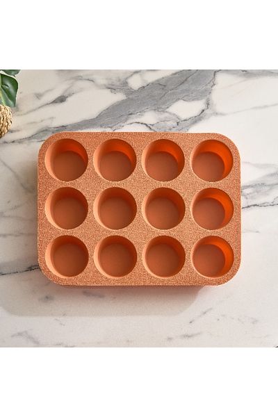 Home Box Avon 12-Cup Silicone Muffin Pan - 32x24x3 cm