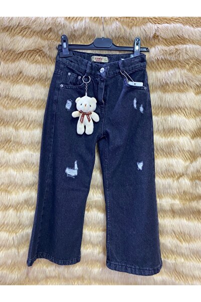 skycott Dečije Široke nogavice farmerke sa detaljima poderanog izgleda