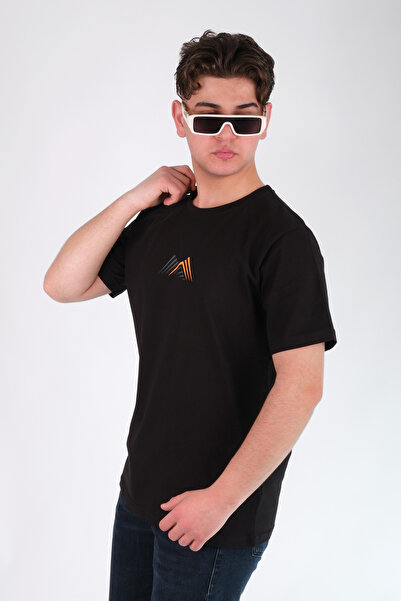 MODA Minimalist and Geometric Pattern Printed T-Shirt