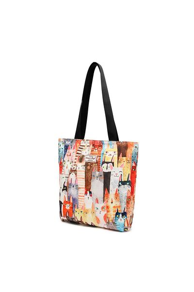 SMART BAGS Geantă de umăr pentru femei cu curea ediție imprimată