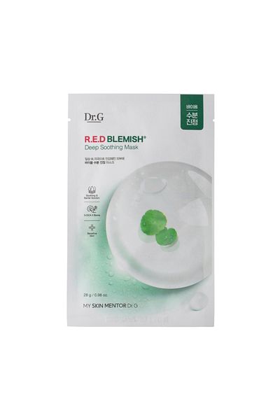 Others Doctor.G Red blemish hluboce zklidňující maska ​​28 g - Zklidňující plátěná maska